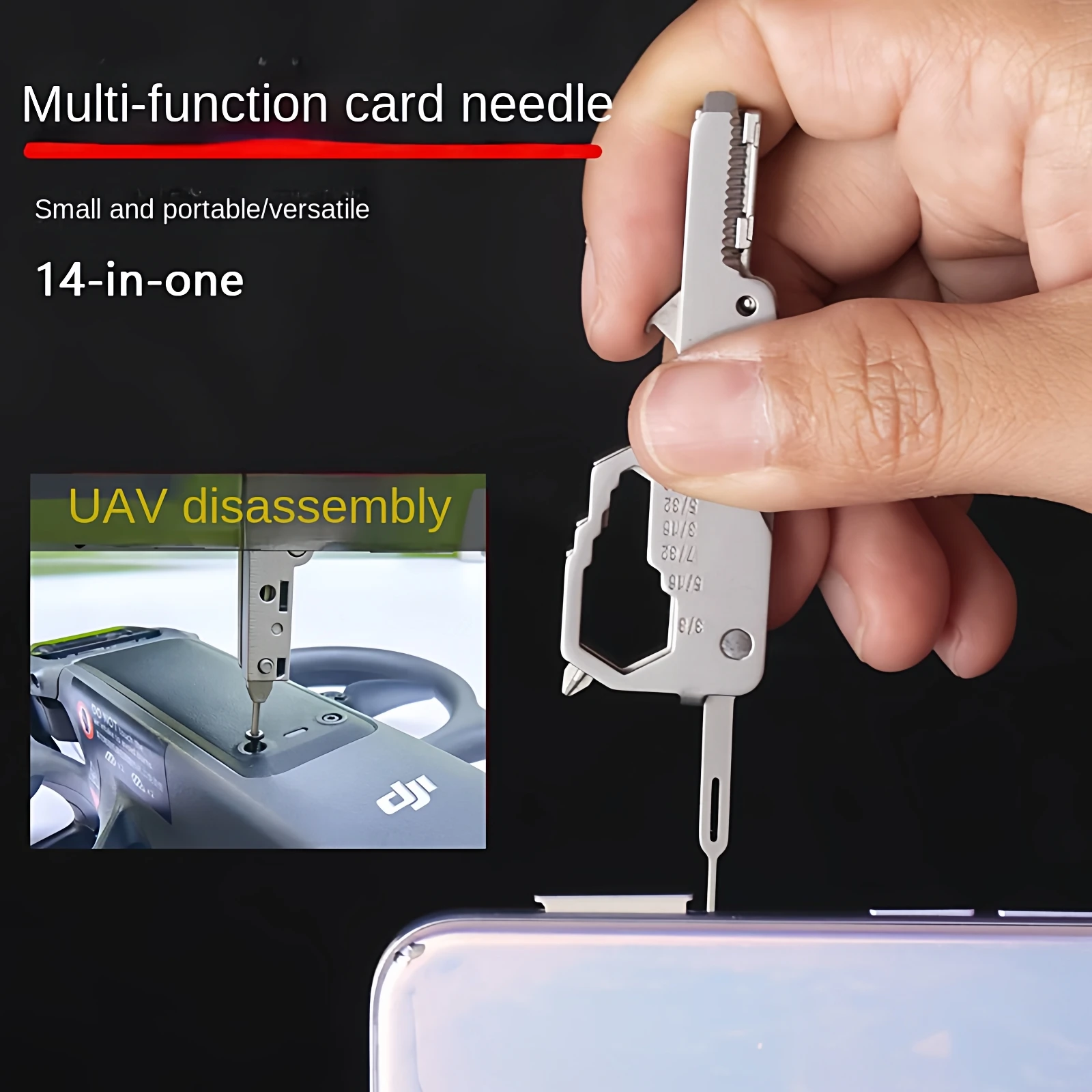 Drone Security Home - Mini wielofunkcyjne narzędzie w kształcie breloka,