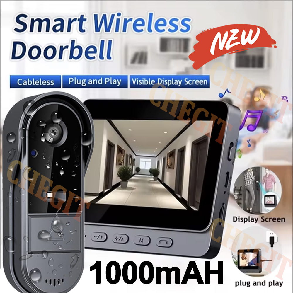 Home Security Doorbell Camera - Bezprzewodowy dzwonek do drzwi z kamerą