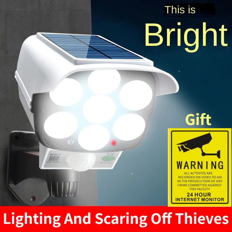 Home Security Diy - Zewnętrzna lampa słoneczna z czujnikiem ruchu