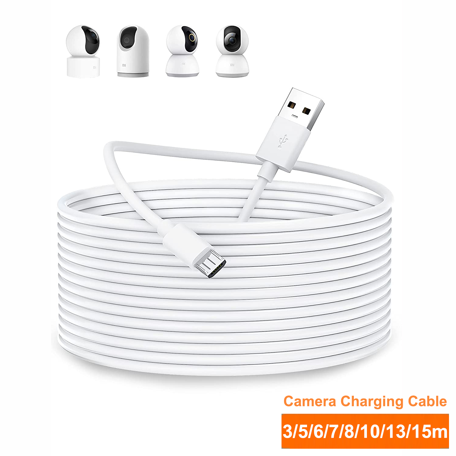 Home Security Xiaomi - Przedłużacz Micro USB 3~13m do Xiaomi