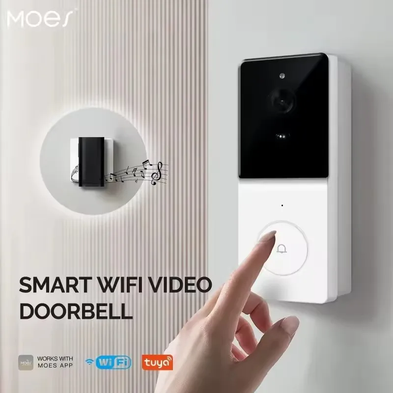 Home Security Doorbell Camera - Kamera dzwonkowa Moes WIFI z bezprzewodowym