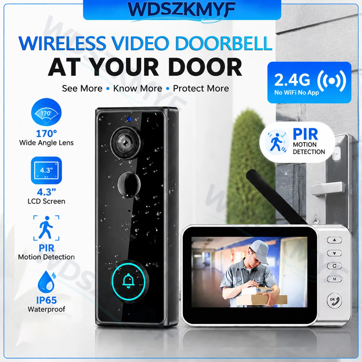 Home Security Doorbell Camera - Nowa Wodoodporna Bezprzewodowa Kamera Dzwonka do
