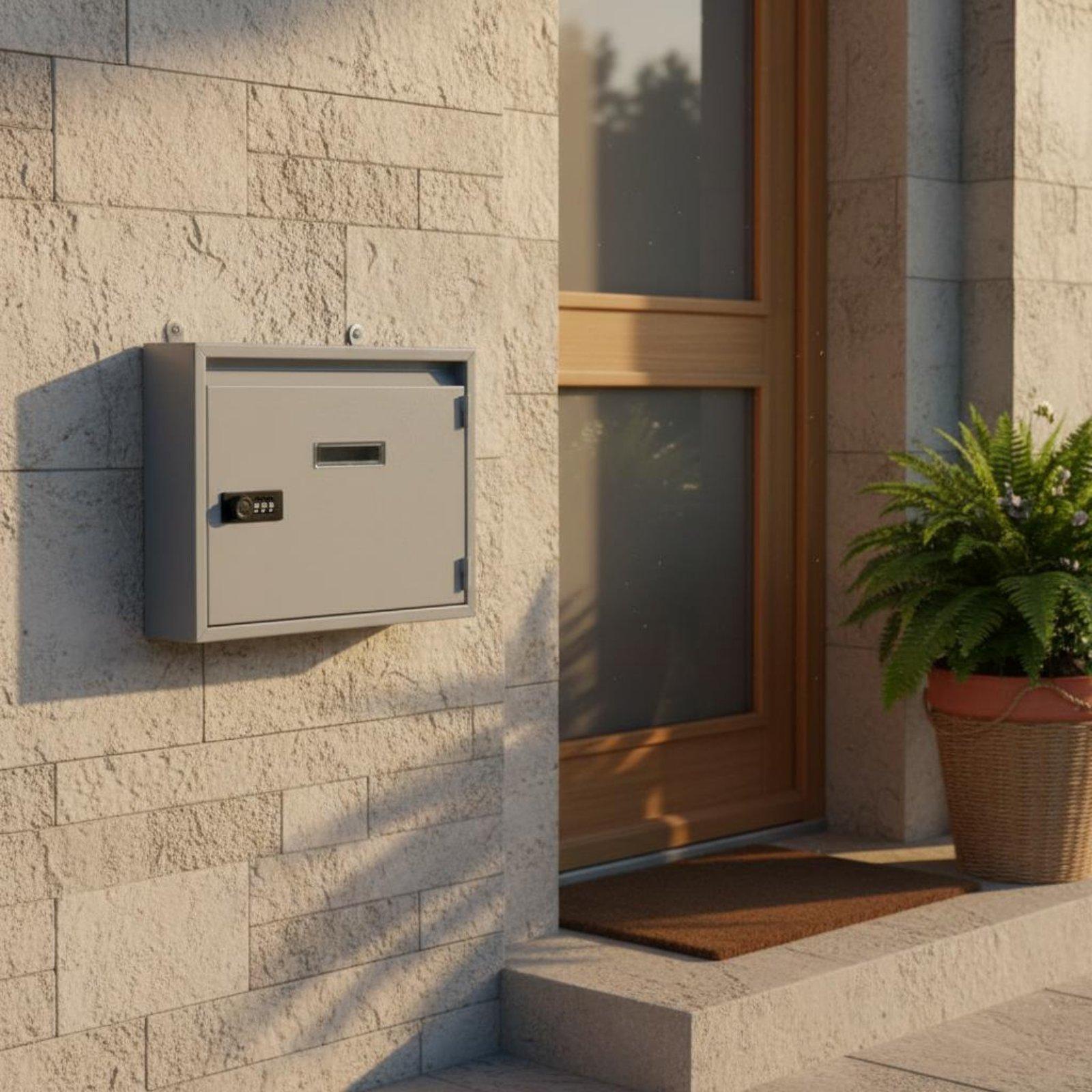 Home Security Letters - Skrzynka na listy z zamkiem, do