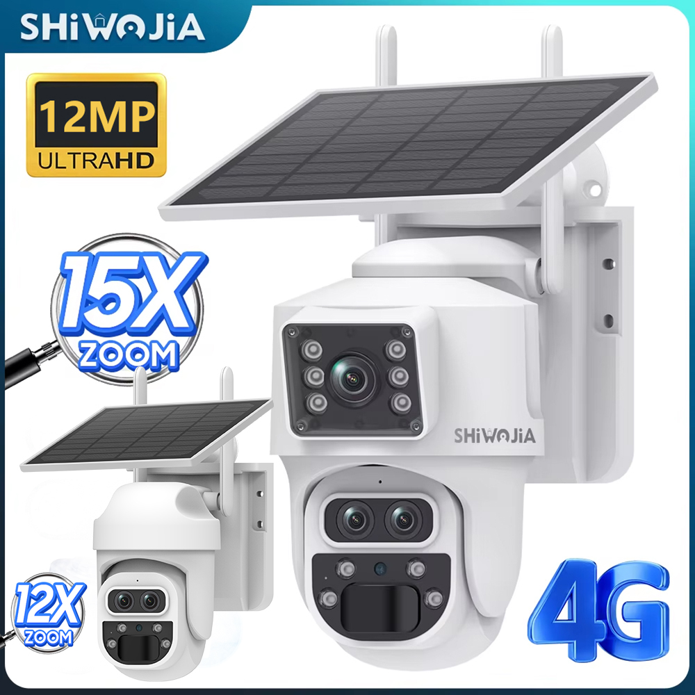 SHIWOJIA 12MP 6K 15X Zoom Kame – Camera Solar Wireless recenzja i cena