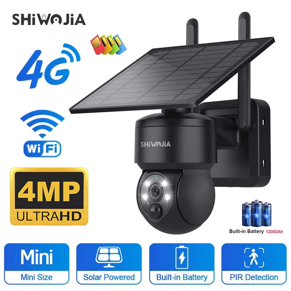 SHIWOJIA WIFI bezprzewodowa ka – Camera Solar Wireless recenzja i cena