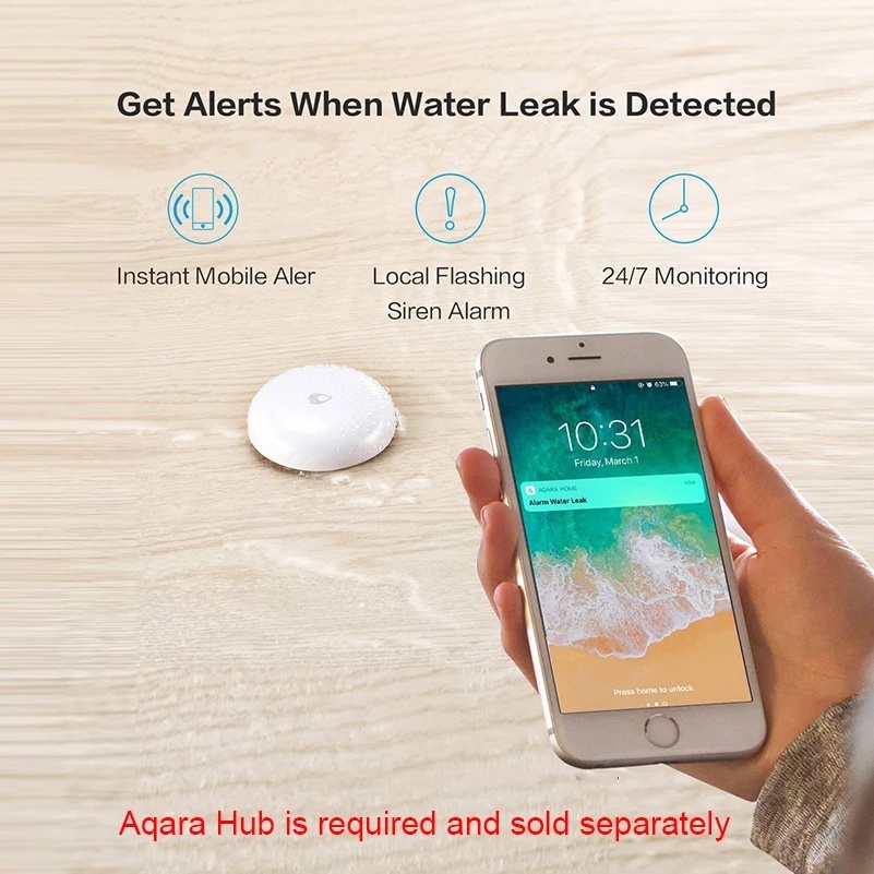 Aqara ZigBee czujnik wycieku w – Home Security Xiaomi recenzja i cena