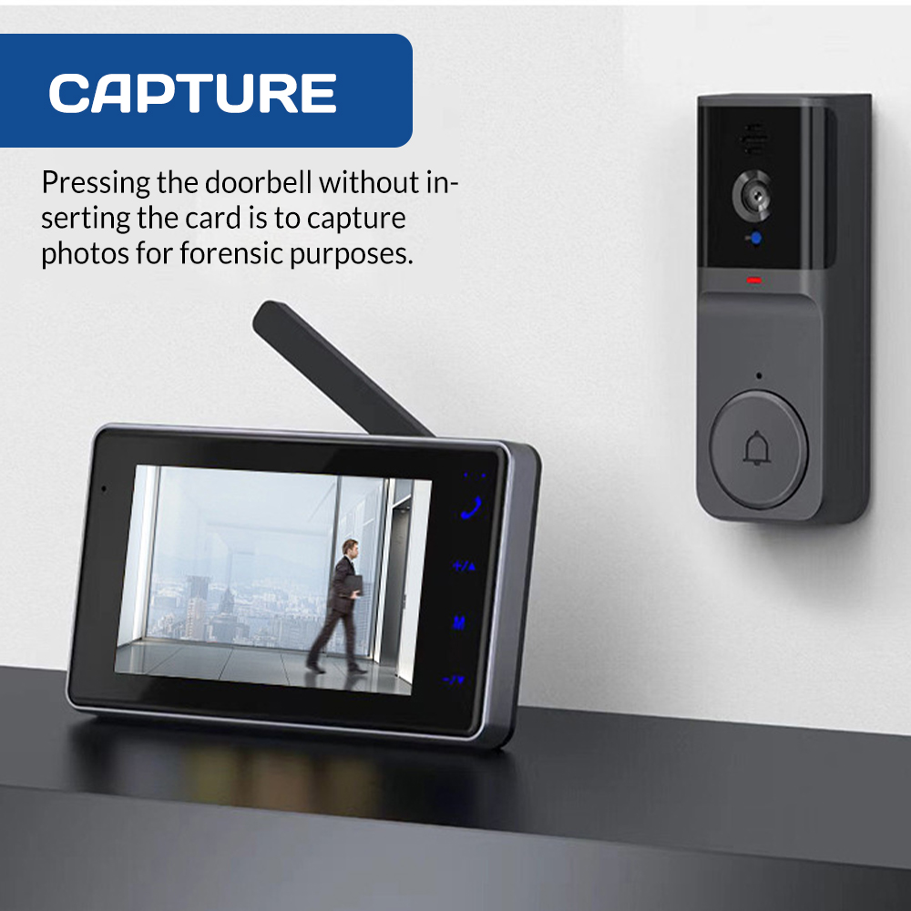 Bezprzewodowy wizjer wideo z e – Home Security Doorbell Camera recenzja i cena