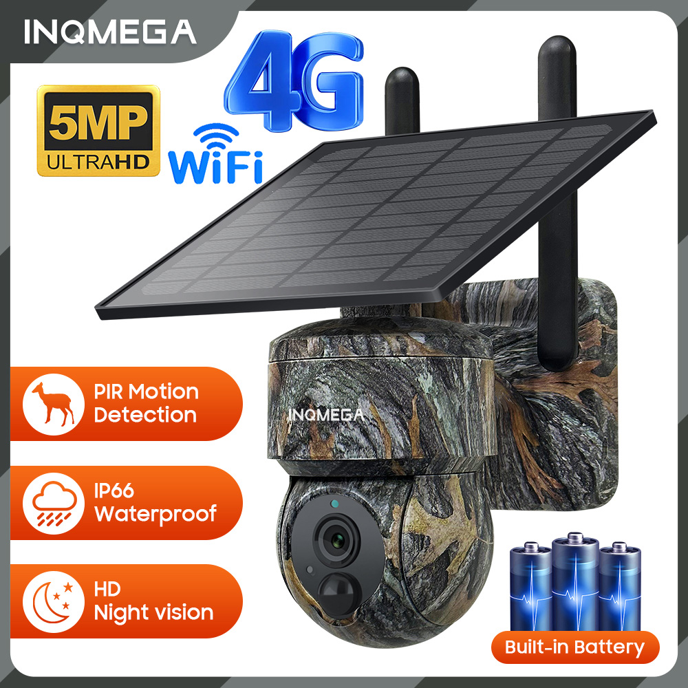 INQMEGA 5MP 4G / WIFI Bezprzew – Camera Solar Wireless recenzja i cena