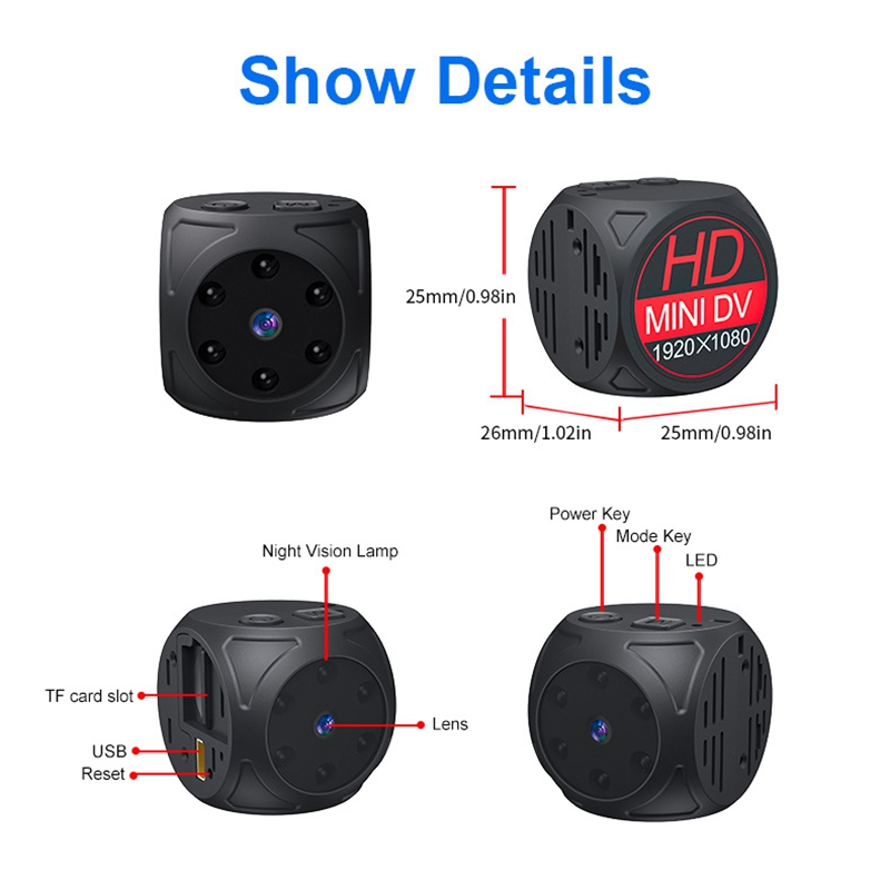 Mini Kamera HD 1080p Przenośna – Home Security Video recenzja i cena