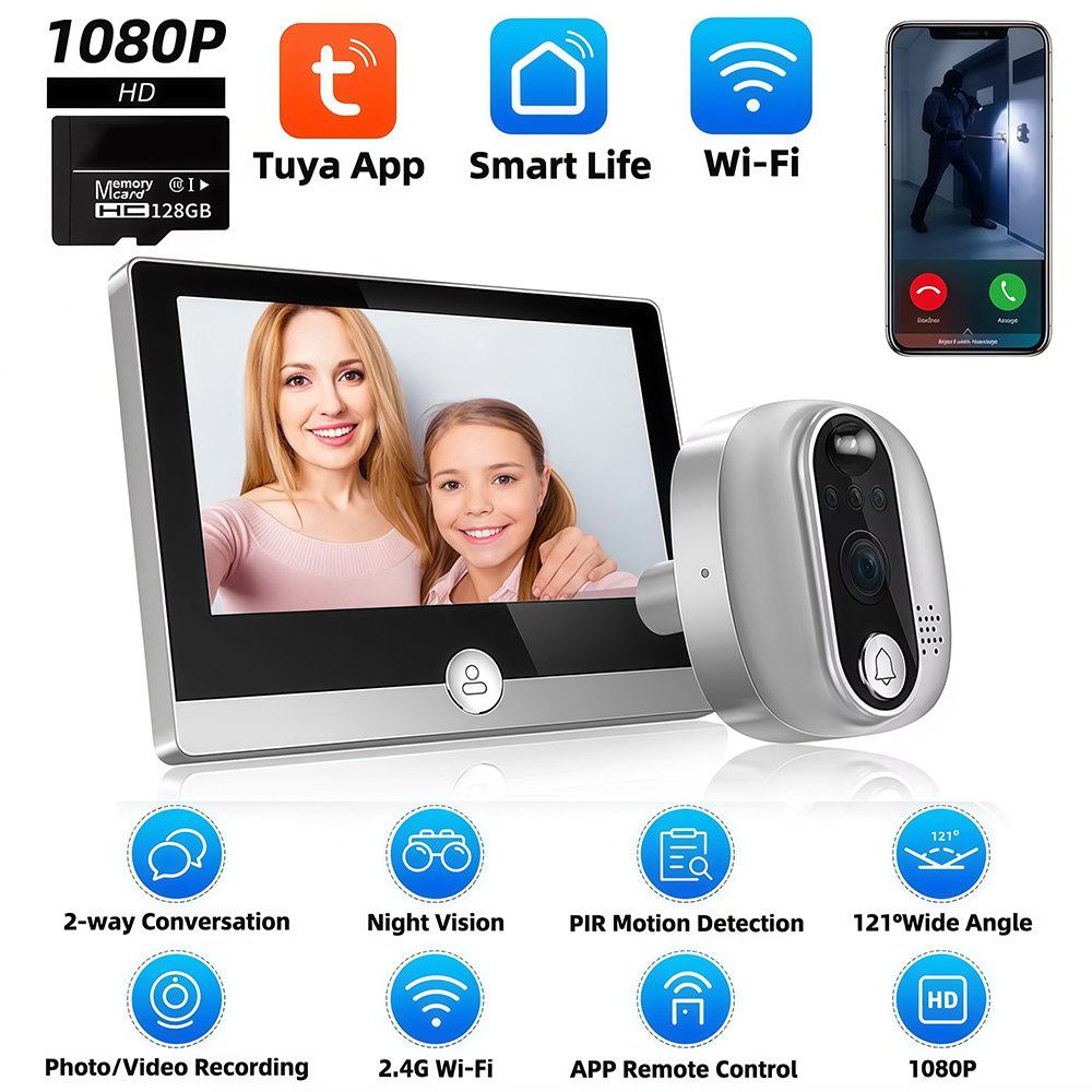 Tuya 1080P WiFi dzwonek do drz – Home Security Doorbell Camera recenzja i cena