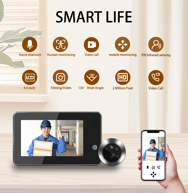 4,3-calowy inteligentny dzwone – Home Security Doorbell Camera recenzja i cena