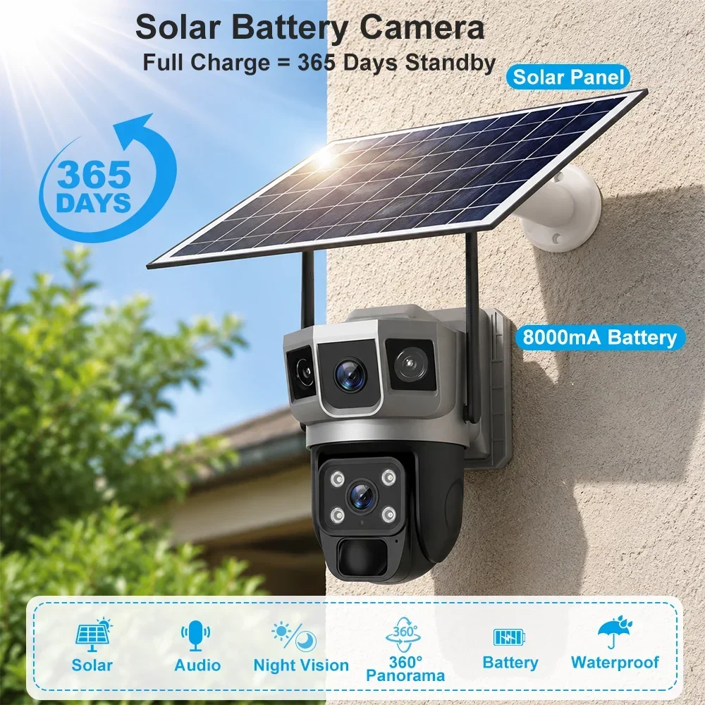 Kamera V380 4K z trzema ekrana – Home Security Diy recenzja i cena