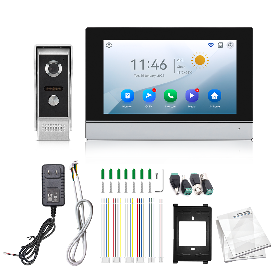 7-calowy ekran IPS, 2MP, zdaln – Home Security Doorbell Camera recenzja i cena