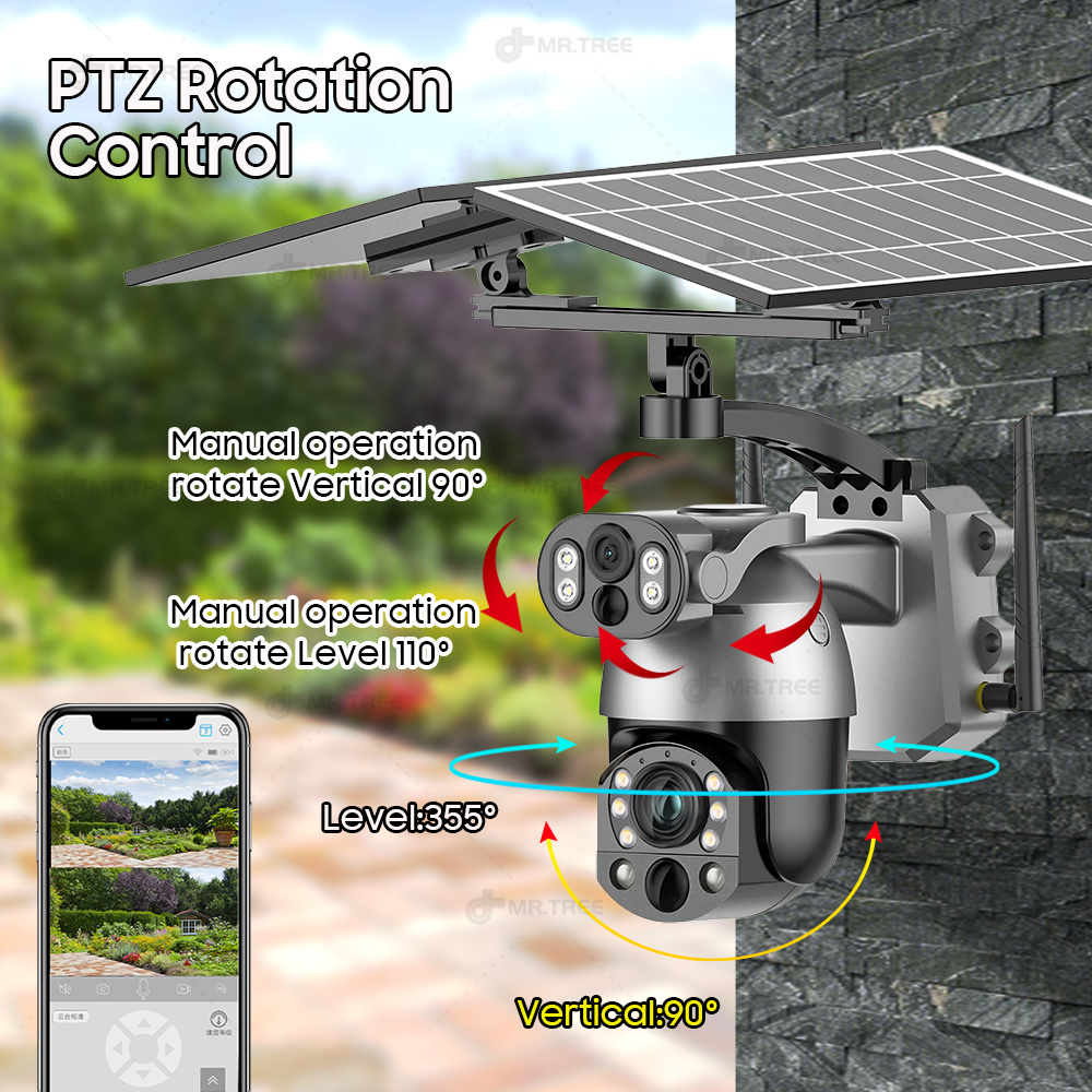 4K 50X Zoom optyczny Podwójny  – Camera Solar Wireless recenzja i cena